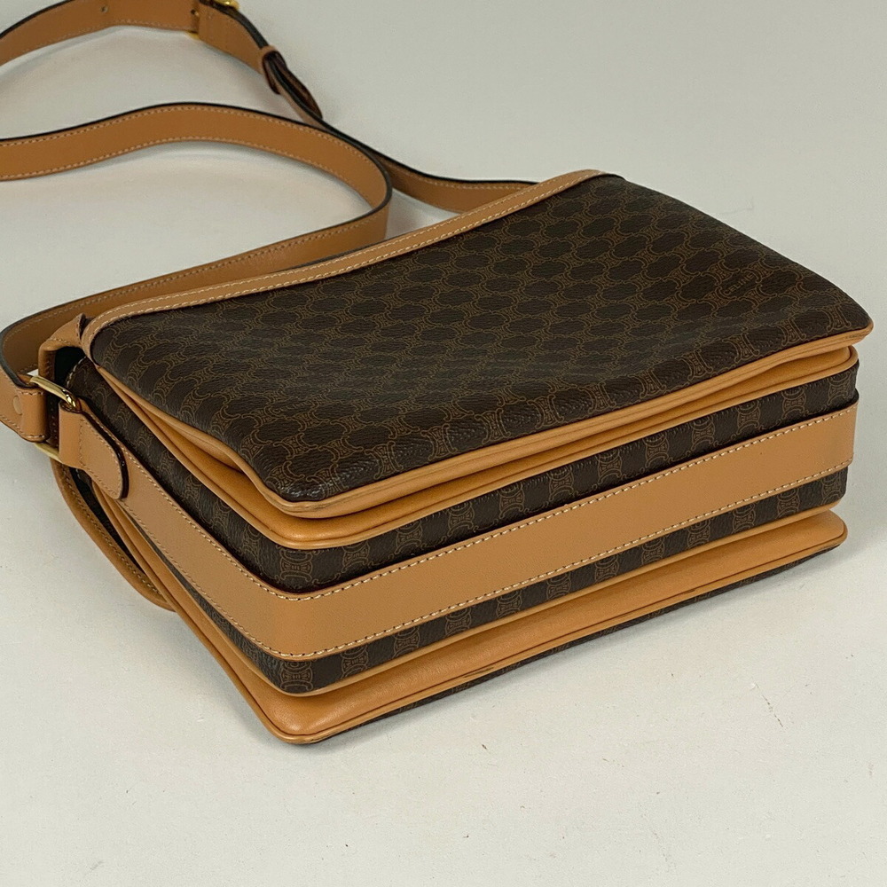 Celine Macadam Pattern Canvas Diagonal Shoulder B… - image 2